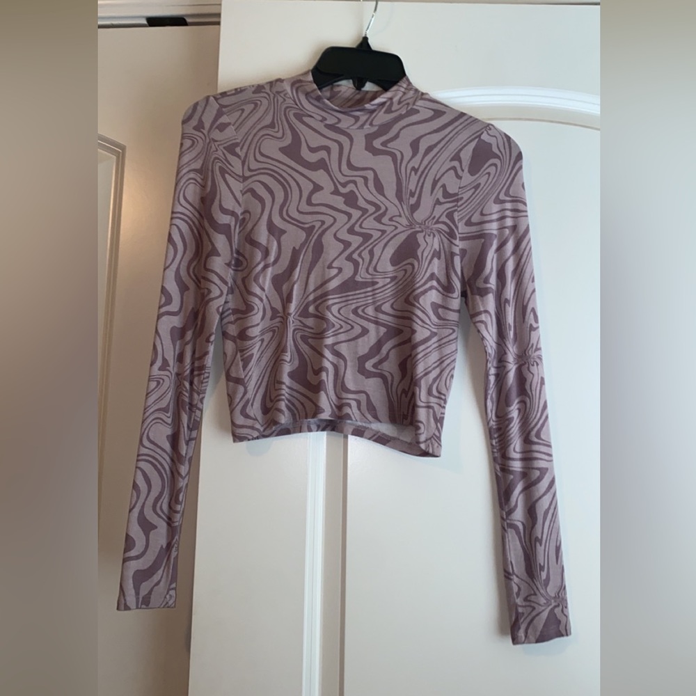 Purple turtle neck long sleeve